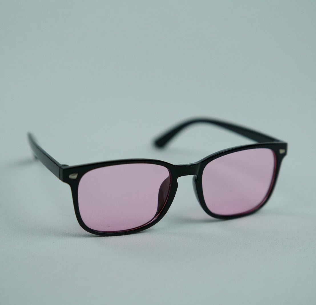 Unisex Toz Pembe Gözlük