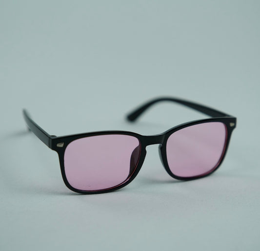 Unisex Toz Pembe Gözlük