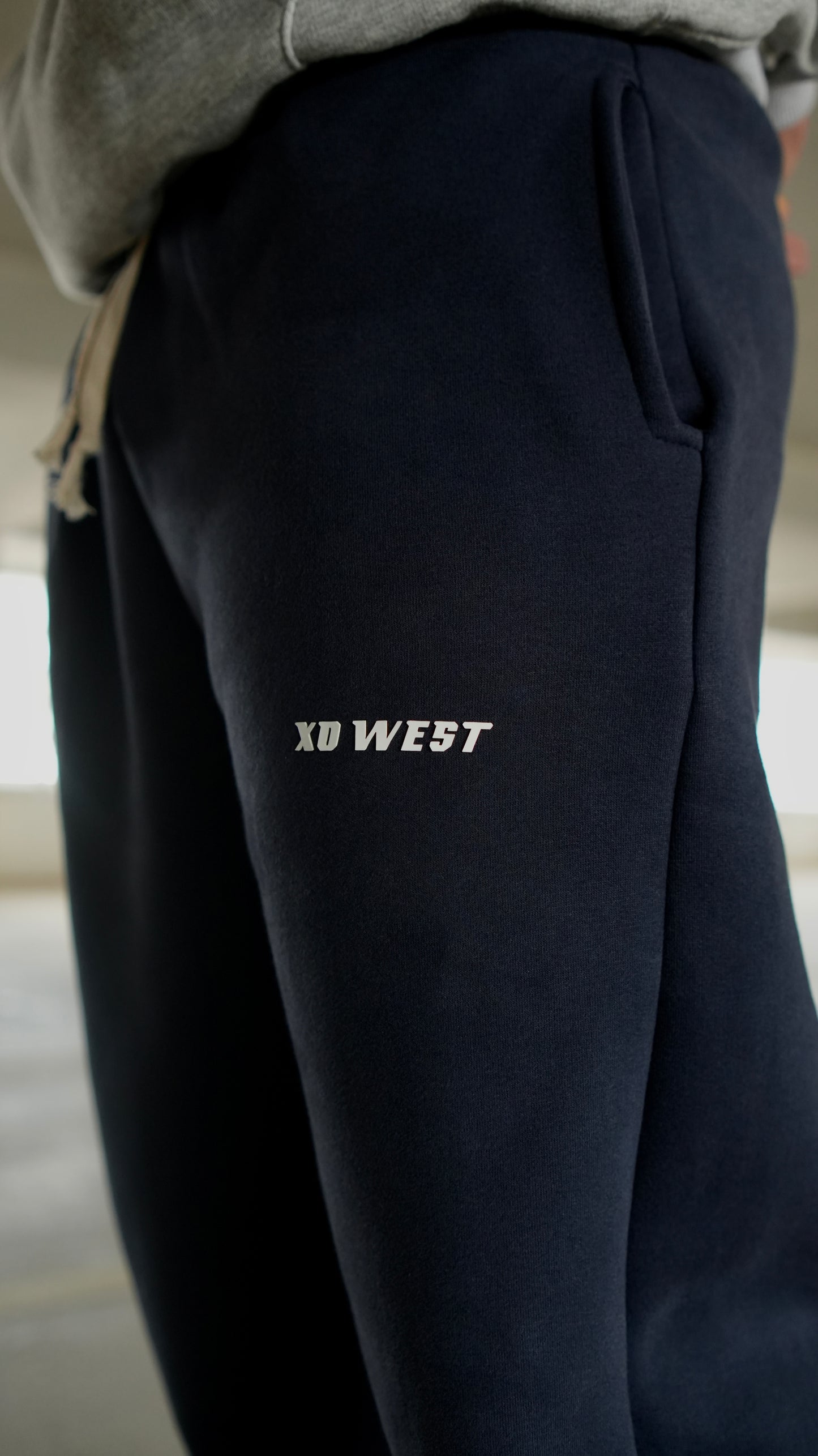 XO WEST LASTİKLİ LACİVERT EŞOFMAN