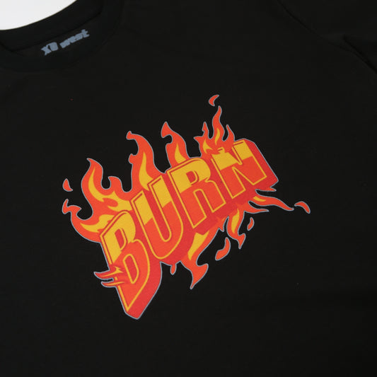 BURN SİYAH T-SHIRT (xo001)