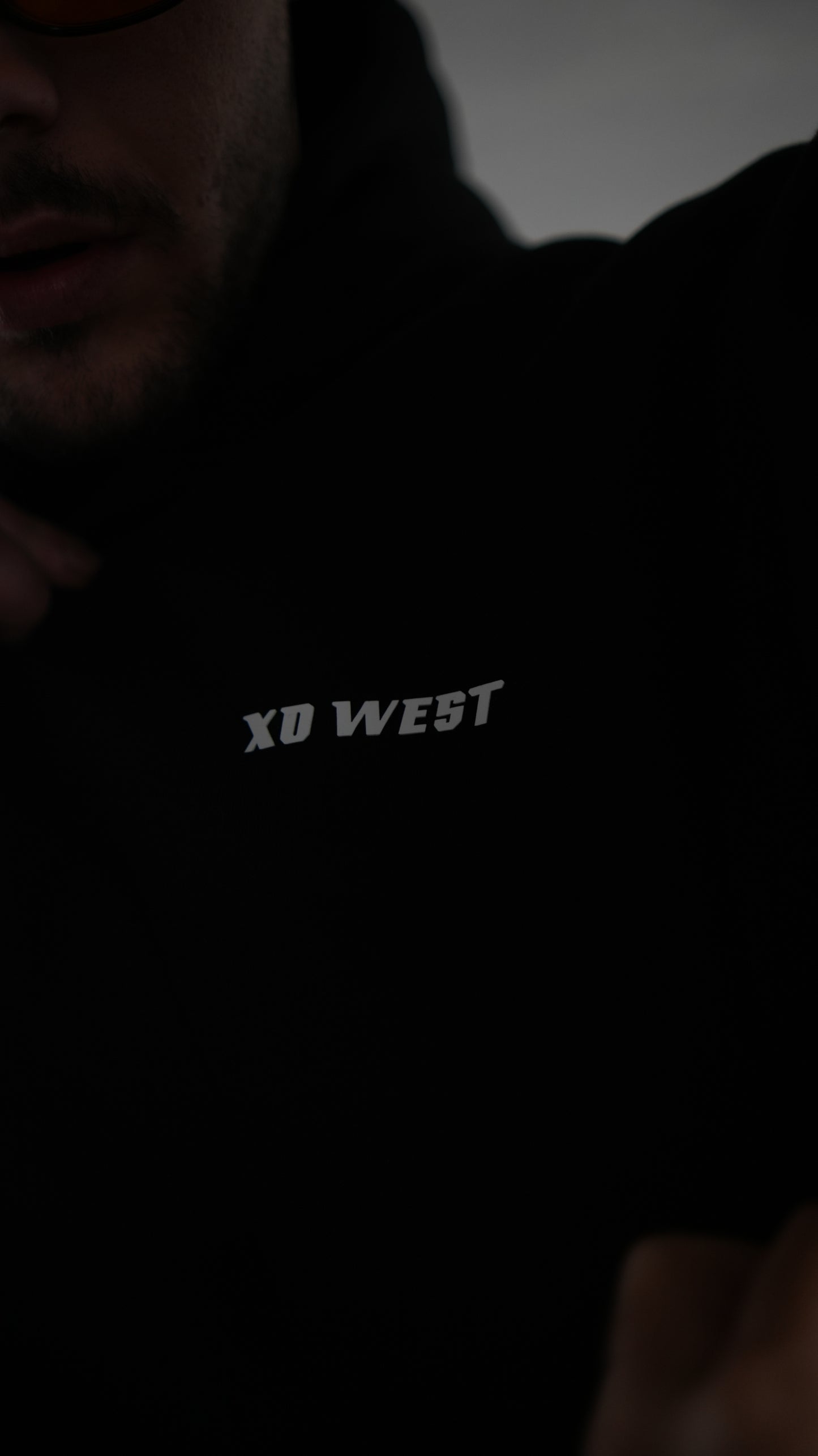 XO WEST OVERSIZE KALIP SİYAH SWEATSHIRT