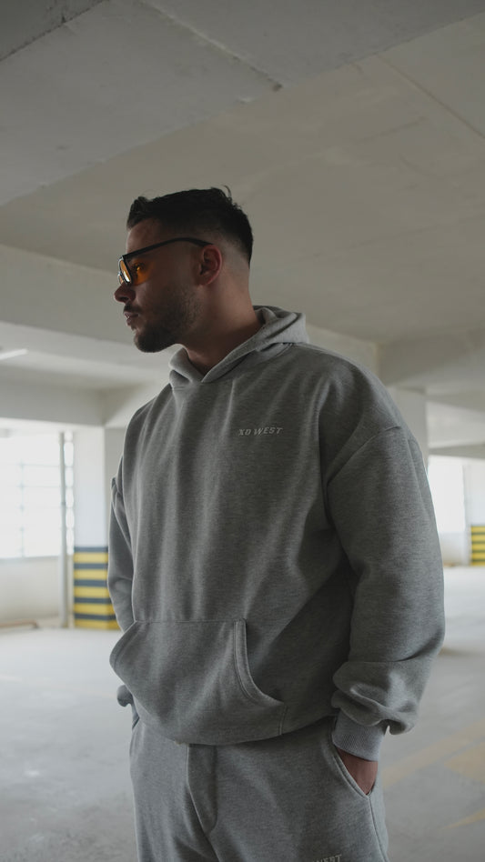 XO WEST OVERSİZE GRİ SWEAT