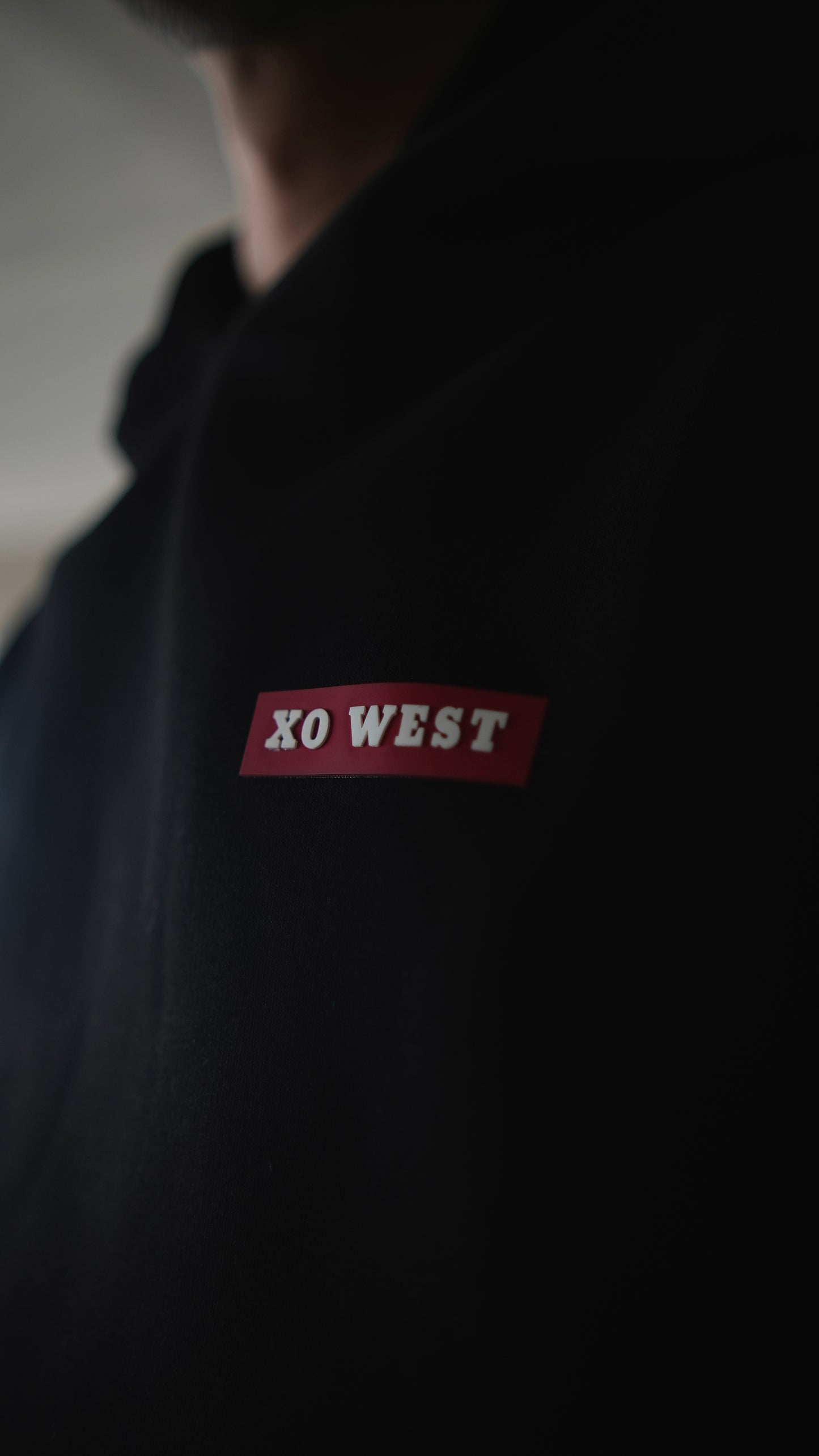 XO WEST OVERSIZE KALIP SİYAH SWEATSHIRT